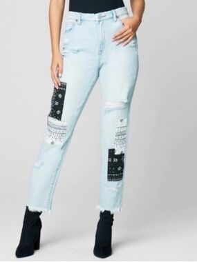 BlankNYC patchwork jeans